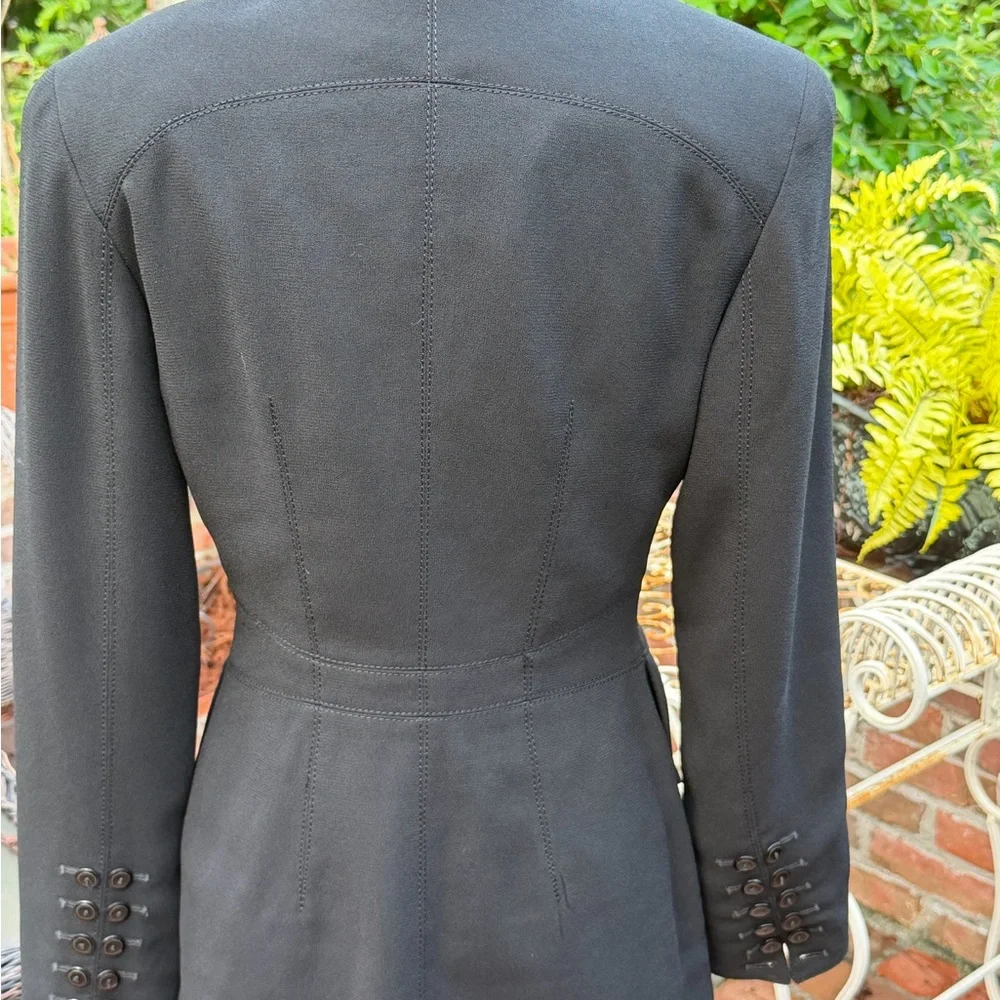 Cynthia Steffe Black Tailored Button-Front Blazer size 4 - Picture 5 of 9